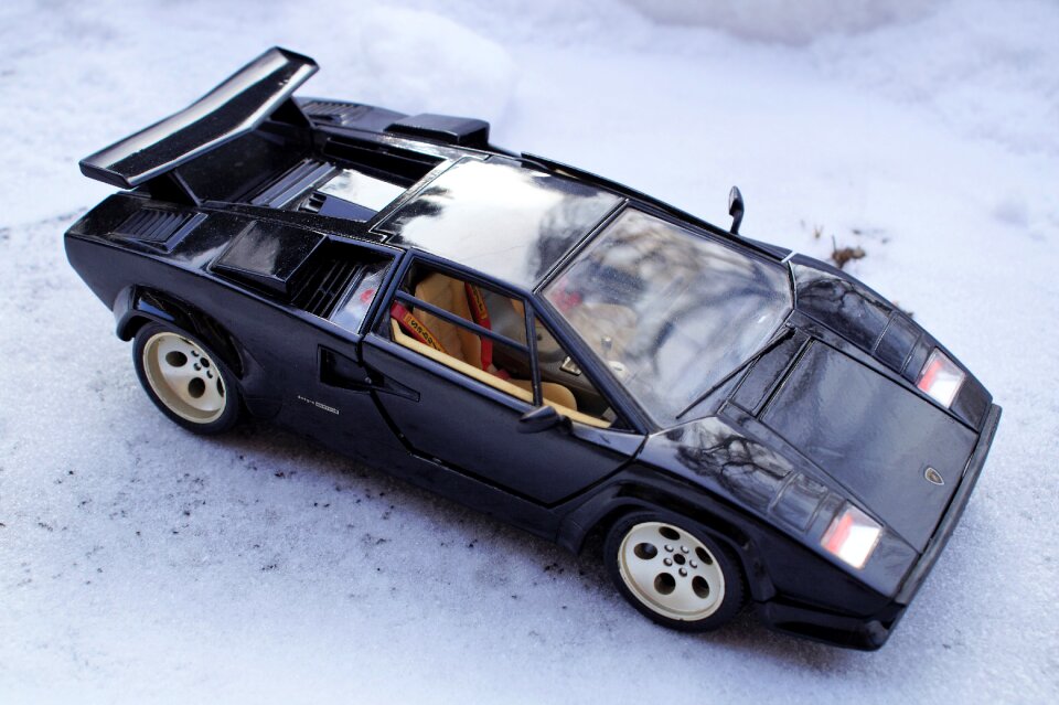 Black sports car toys