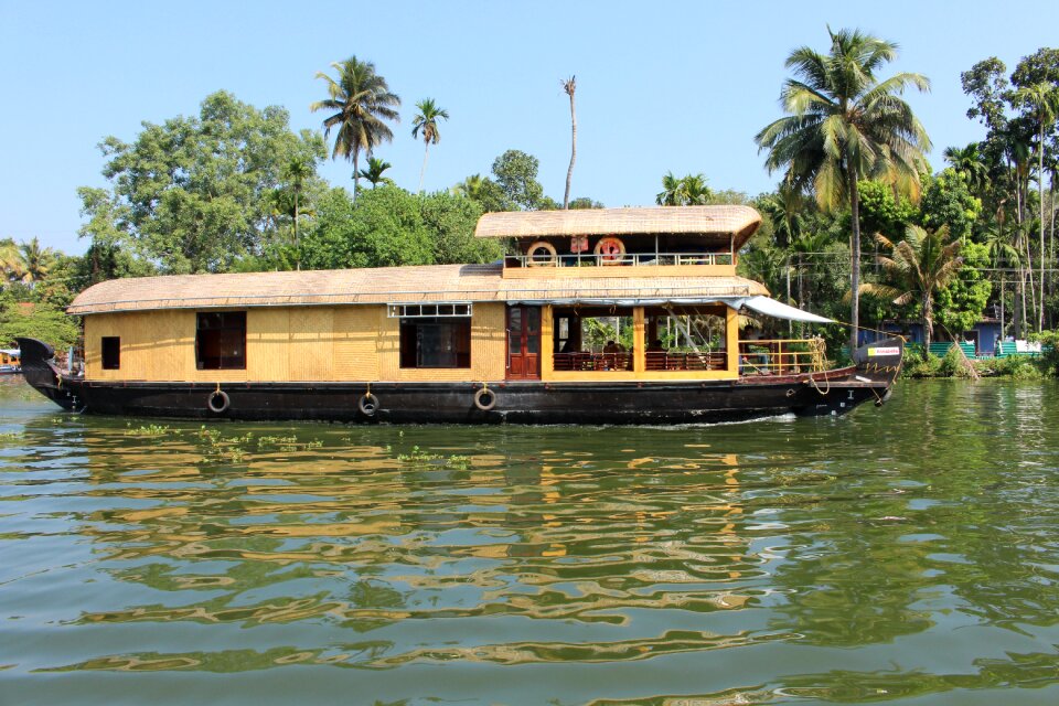 Boat tourism backwater