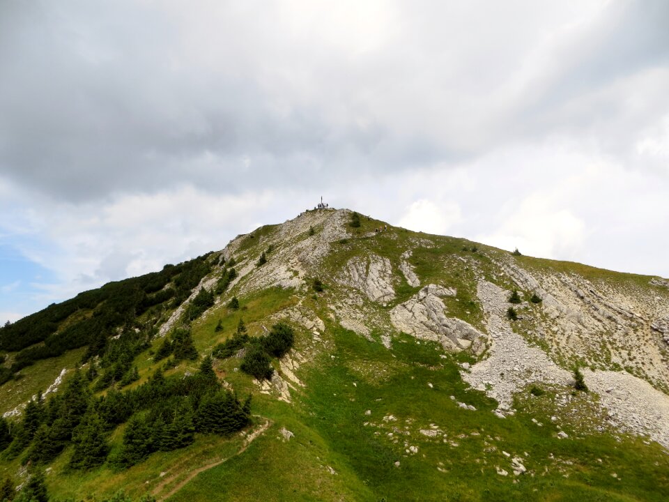 Translucent mountaintop summit ammergau mountains