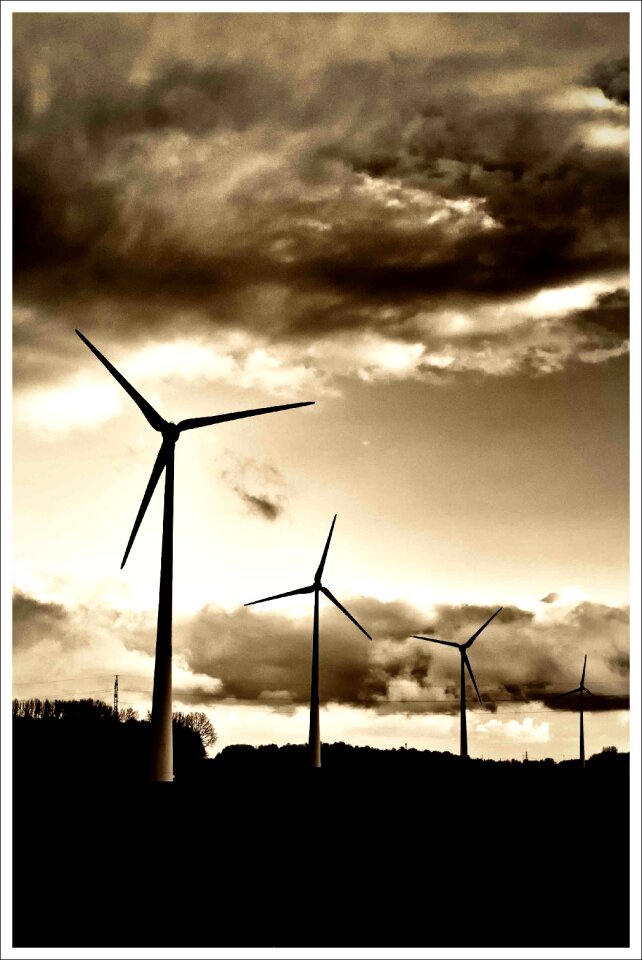 Black white power energy