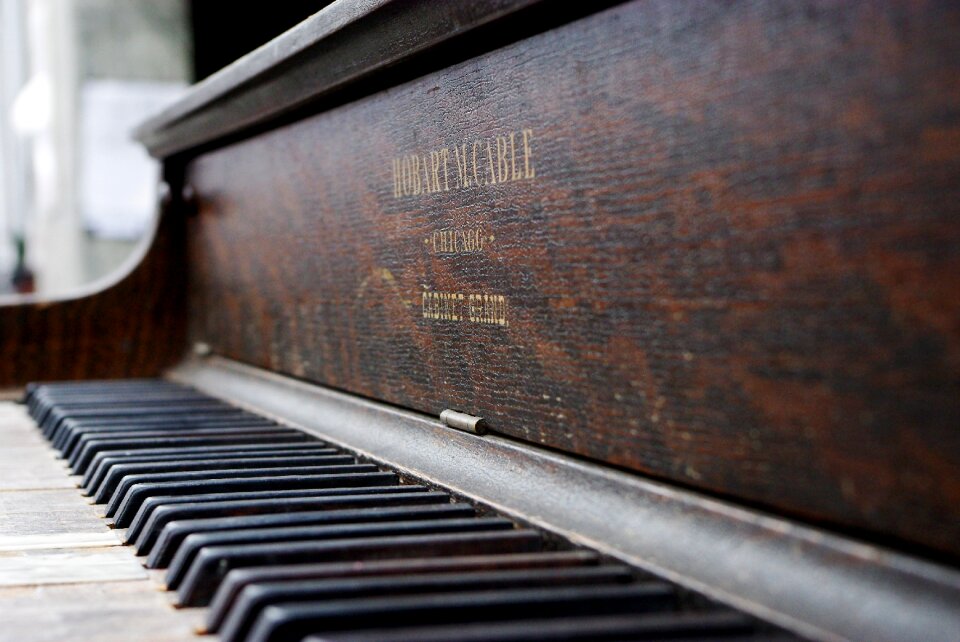 Furniture music gray piano
