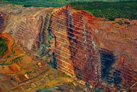 Excavation minerals open cut photo