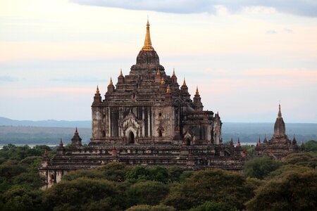 Bagan stupa buddhism photo