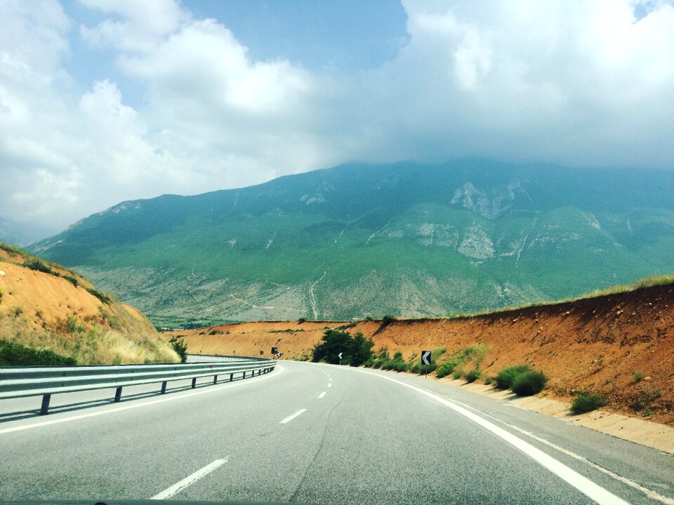 Road journey landscape