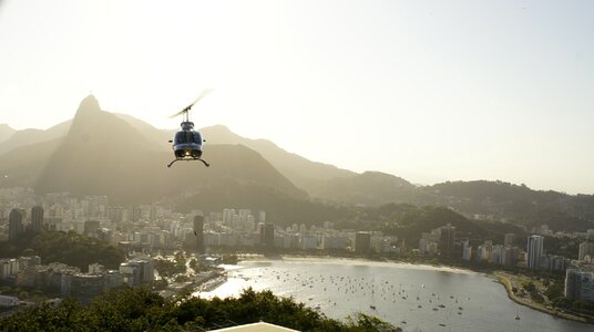 Rio de janeiro helicopter beach