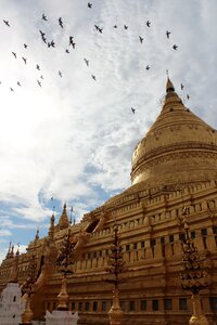 Burma temple complex swedagon photo