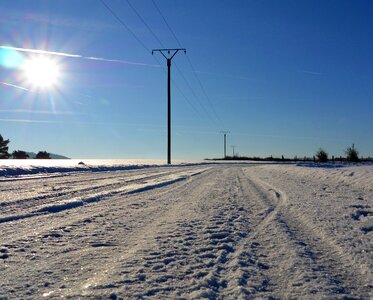 Rays road traces photo