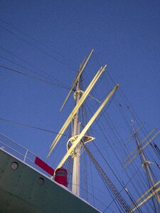 Ship masts ship sky photo