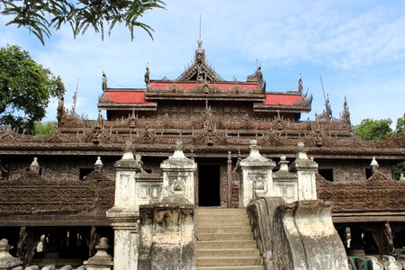 Myanmar asia temple complex photo