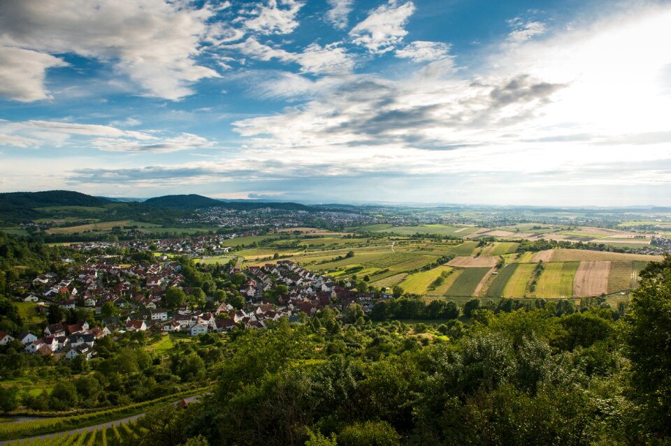 Baden-würrtemberg clouds vineyards