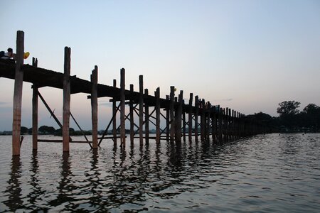 U leg bridge u-bein bridge wooden bridge