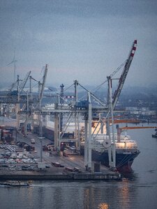 Hamburg port hanseatic city water photo