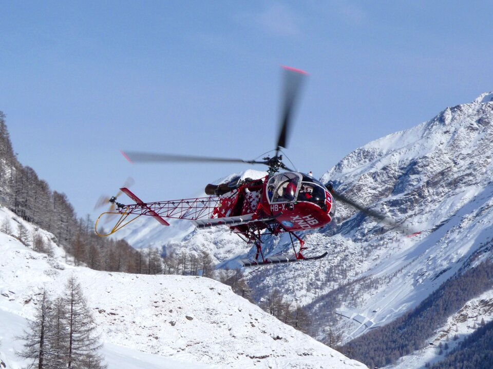 Mountain rescue mountains winter