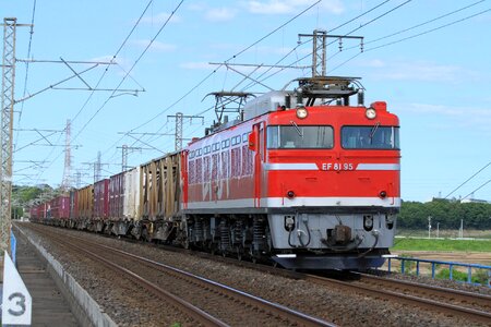 Ef81 joban line nakagawa iron bridge