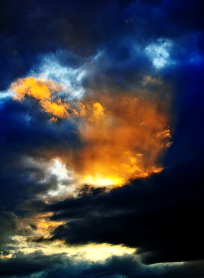 Landscape beach clouds