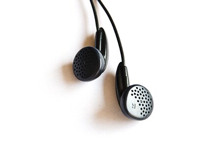 Wired audio earphone photo