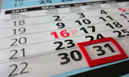 Calendar may month