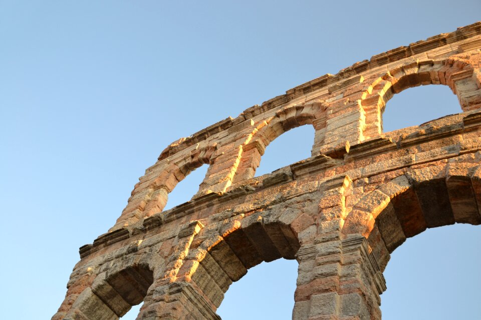 Arch sky colosseum