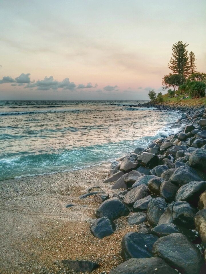 Gold coast beach sunset photo