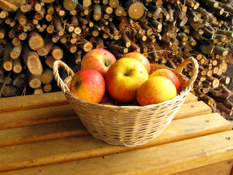 Apple firewood autumn