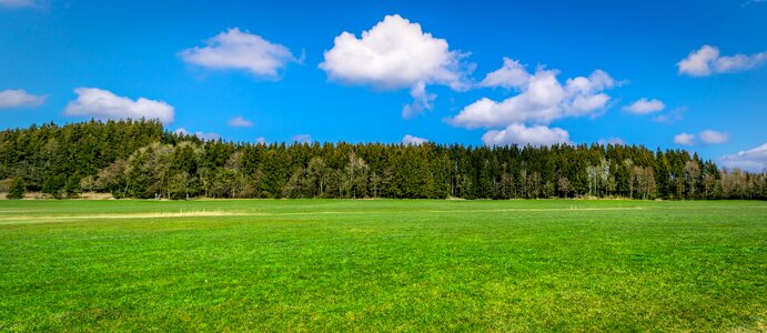 Autumn clouds hill photo