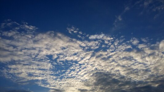 Clouds cotton blue sky photo