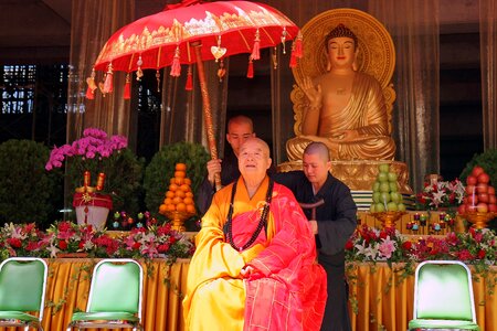 Buddhism eminent monk puja photo