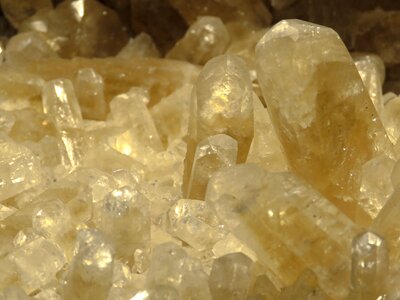 Rock mineral crystal