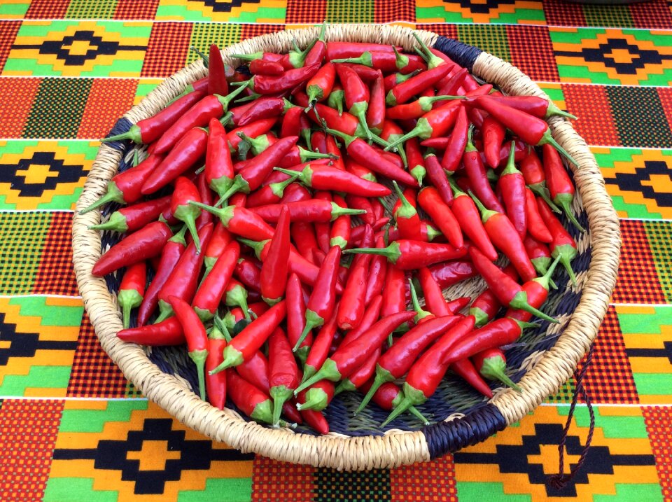 Red spicy vegetable