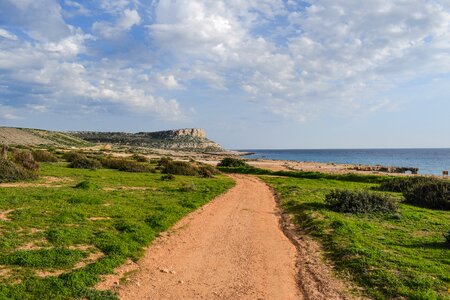 Scenery dirt road national park photo