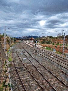 Sidings railway station train photo