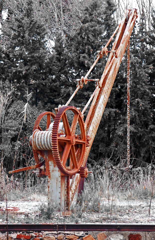 Iron rusty railway