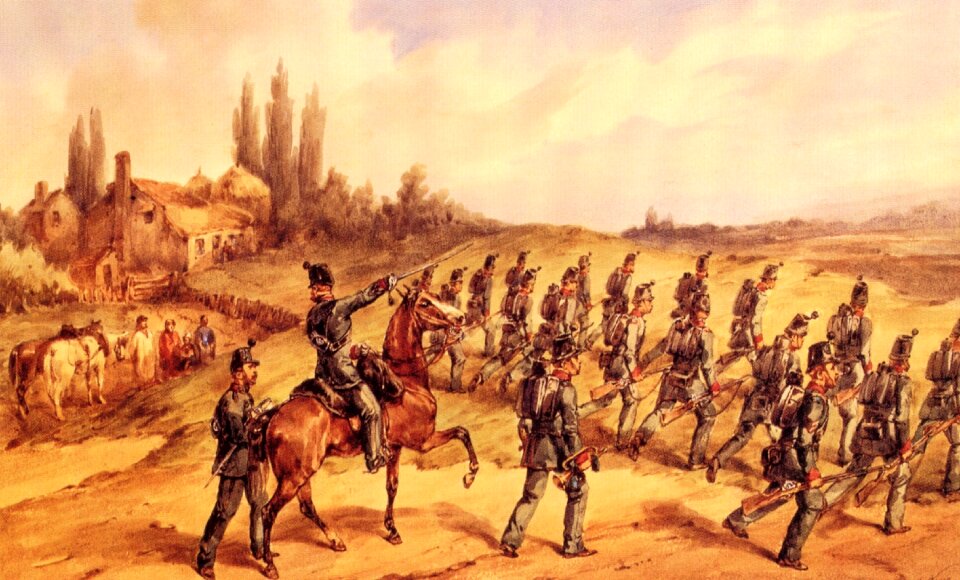 Military painting old