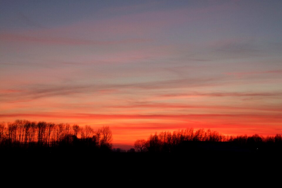 Evening sky evening sun setting sun