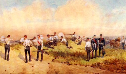 Military painting old