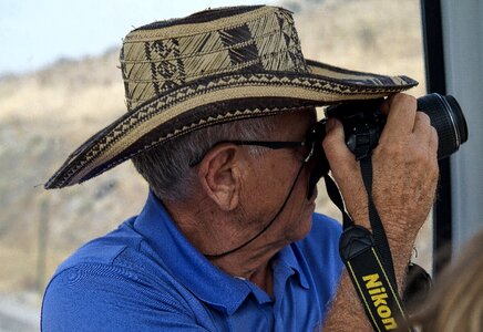 Man photography reporter