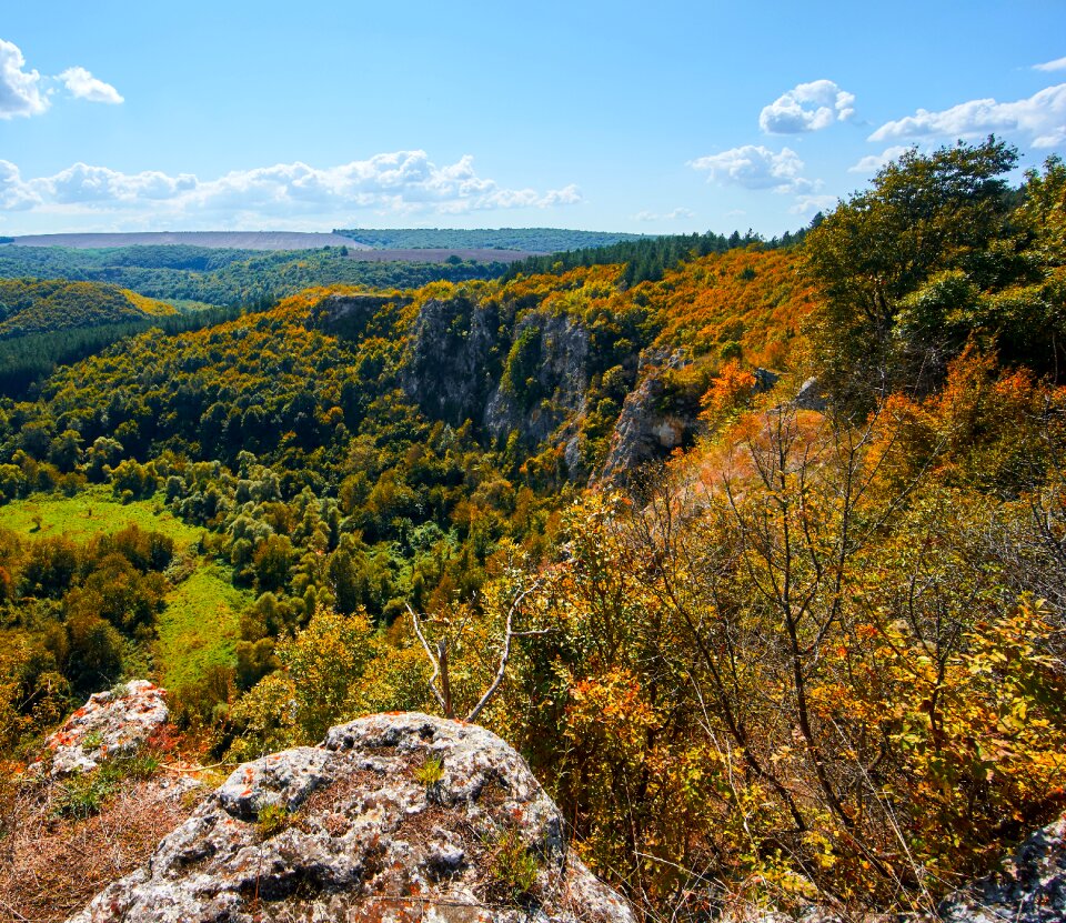 Cumulus clouds bulgaria landscape