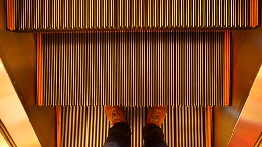 Stairway mall elevator photo