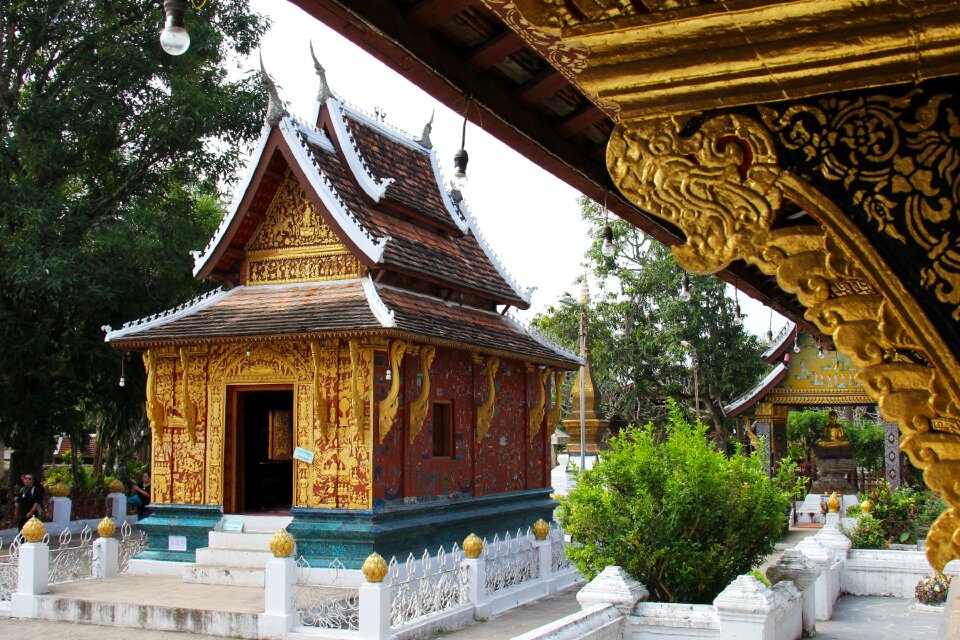 Laos pray buddha photo