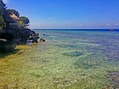 Beach coast crystal clear