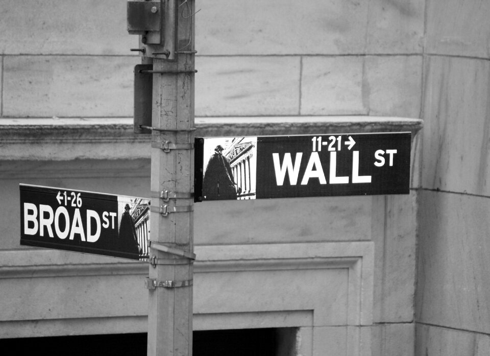 Street signal in black and white