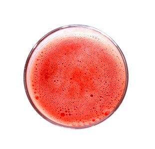 Top view glass glass of juice