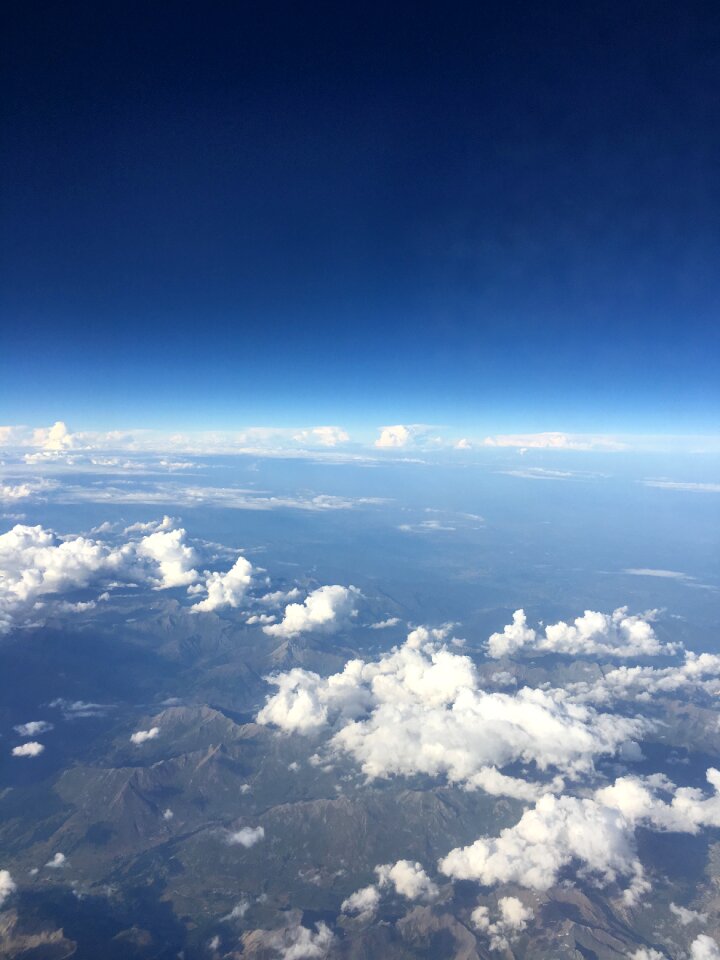 Travel landscape flight