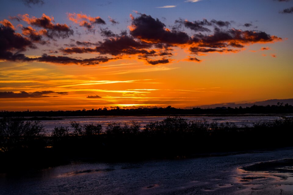 Twilight sunset colors cyprus