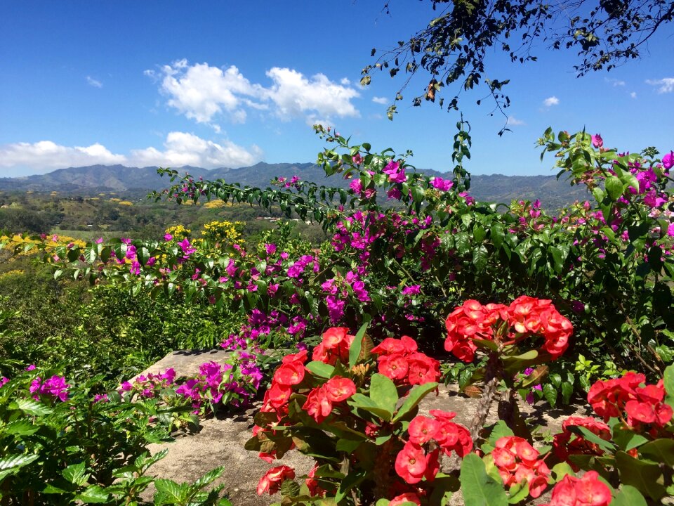 Mountains clouds colorful