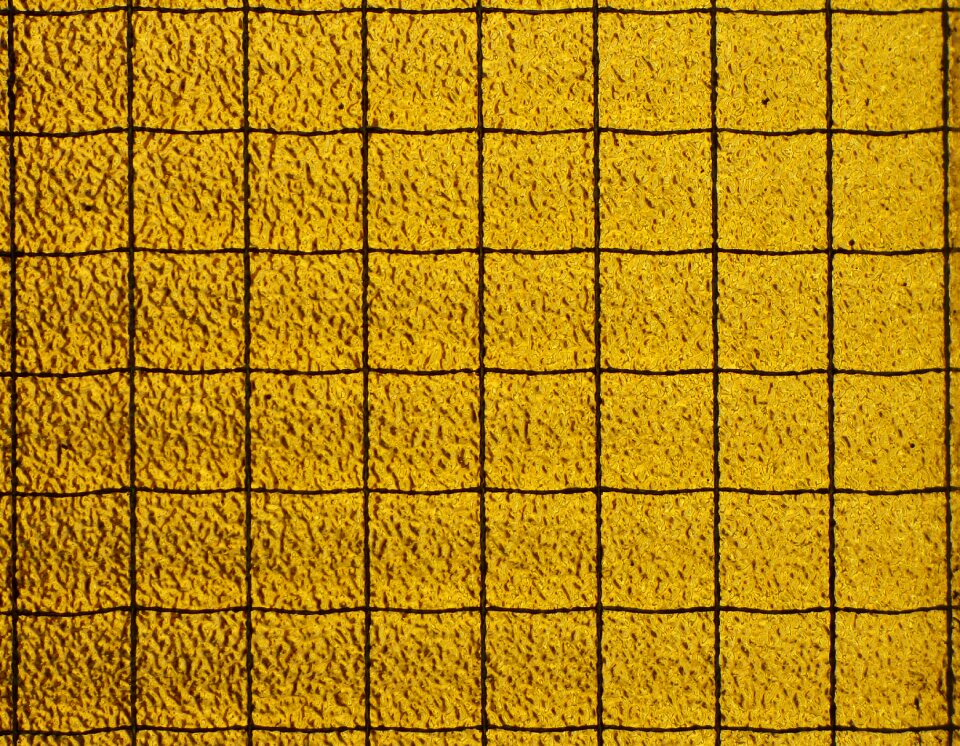 Yellow translucent grid