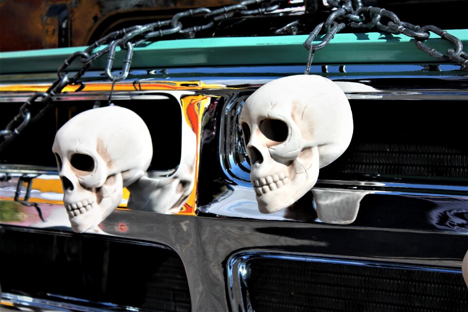 Trick or treat skeleton spooky