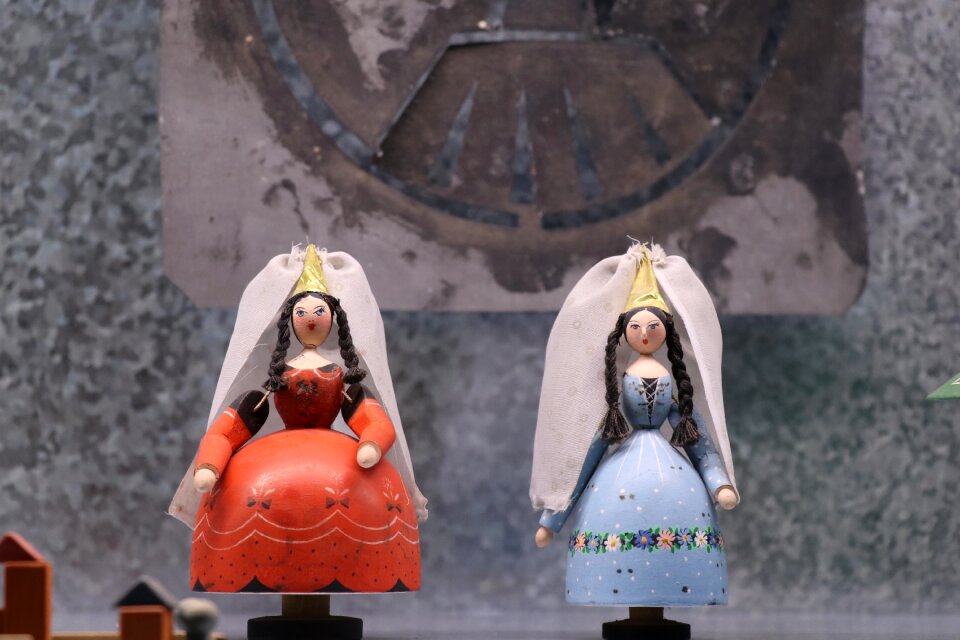 Doll snowman old toy