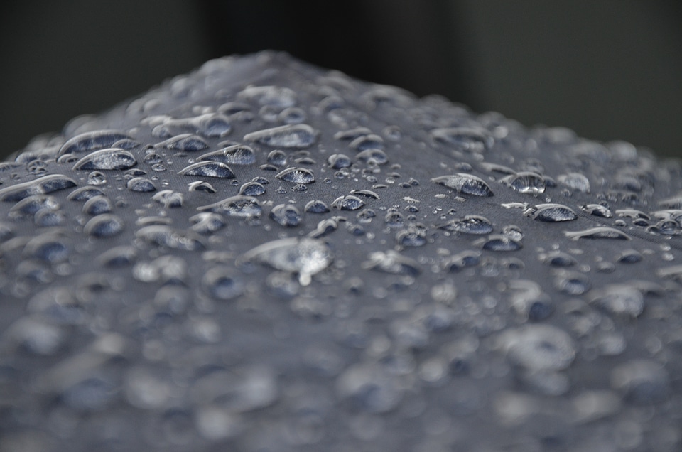 Droplets rainy water