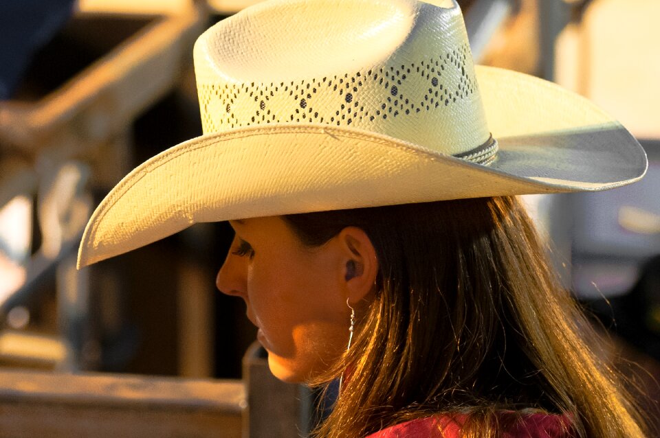 Rodeo woman close up